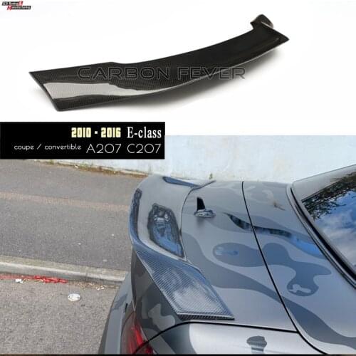 W207 Carbon Fiber Rear Bumper Trunk Spoiler Wings for E Class C207 2-door Coupe A207 Convertible 2010 - 2016