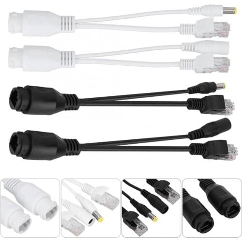 10 Pairs CCTV Passive POE Adapter Cable Power Over Ethernet POE Injector Waterproof For IP Security Camera