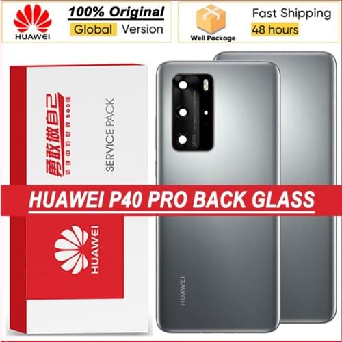 100% Original Back Housing for HUAWEI P40 Pro Back Cover Battery Glass for P40Pro Door Rear Case with Camera Lens