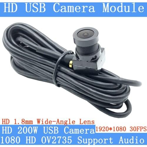 2MP wide angle 125degrees Surveillance camera 1080P Full Hd MJPEG 30FPS High Speed Mini CCTV Linux UVC Android USB Camera Module