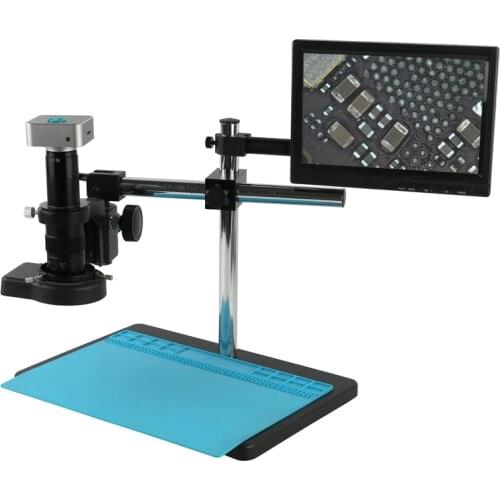36MP 1080P HDMI USB Industry Electronic Digital Repair Microscope Camera +Zoom 180X 300X 200X 500X C-Mount Lens For Phone Repair