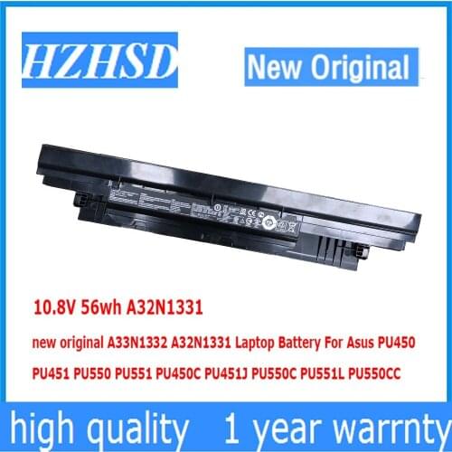 10.8V 56wh A32N1331 new original A33N1332 Laptop Battery For Asus PU450 PU451 PU550 PU551 PU450C PU451J PU550C PU551L PU550CC