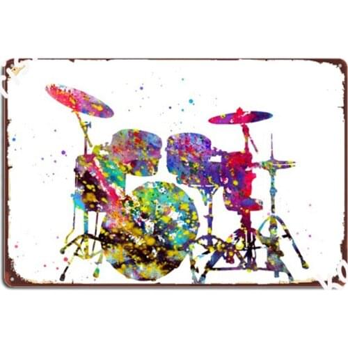 Drums Metal Signs Cinema Kitchen Party Plaques create Tin sign Posters