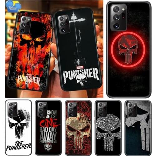 Marvel Punisher Skull For Samsung Galaxy A01 A11 A12 A22 A21S A31 A41 A42 A51 A71 A32 A52 A72 A02S Soft Phone Case