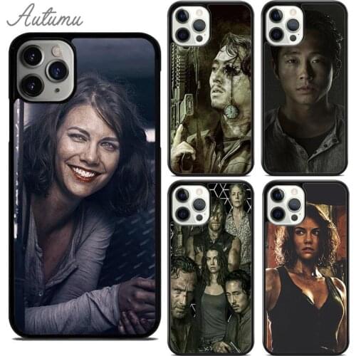 Glenn Maggie The Walking Dead Phone Case for iPhone 11 12 Pro Max mini X XR XS SE 2020 5 6 7 8 Plus Galaxy S8 S9 S10 Cover shell