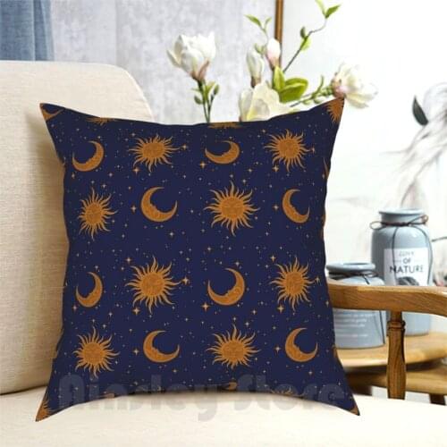 Celestial Pillow Case Printed Home Soft DIY Pillow cover Sun Moon Celestial Pattern Hippie New Age Tarot Witch Astrology