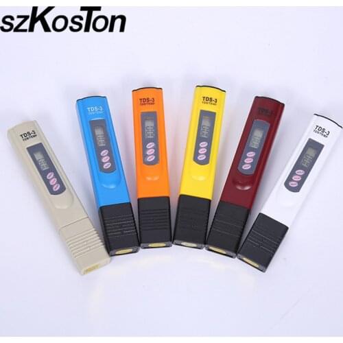 Temp Testing Pen Digital LCD Water Quality TDS Meters Tester 0-9990 PPM Measuring Water Purity Filter TEMP/PPM Water Quality