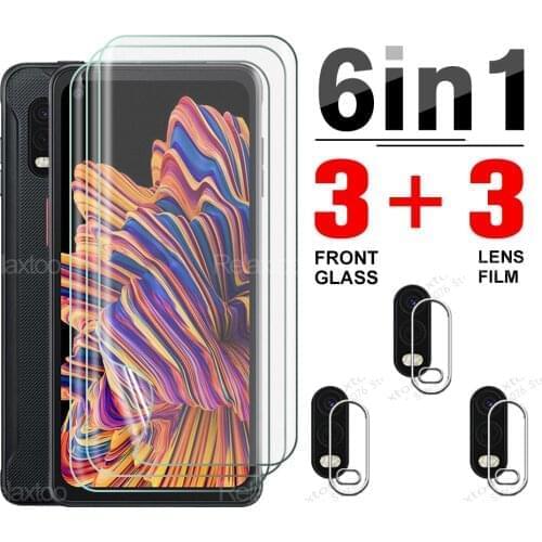 6 in 1 Hydrogel Front Film For Samsung Galaxy Xcover Pro X x Cover Protectiv Screen Clear Full Coverage Camera Protector Glass