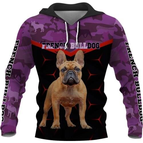 CLOOCL Cane Corso Men Hoodies Purple Laser Camo Mens Pullover Shirts Unisex Pet Pocket Hoodie Harajuku Hooded Oversized