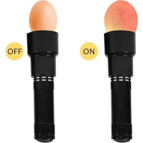 1Pcs/lot Eggtester Eggs Incubator Lamp LED Super Cold Incubation Test Flashlight Powered By Battery (Not Include) Color Random