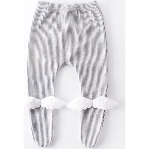 0-24m newborn baby boys pantyhose cartoon angel wing design infant tights toddler baby stocking children leg warmers Christmas