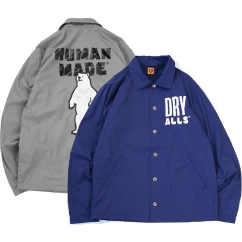 HUMAN MADE 20AW Pole Bear Coach Jacket back polar bear plush relaxed coach jacket