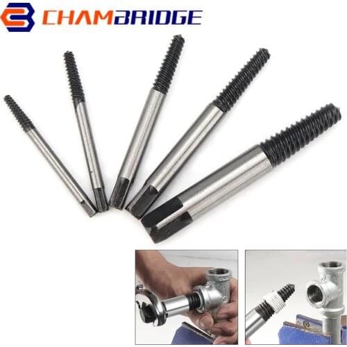 5pcs/set Screw Extractor Center Drill Bits Guide Set Damaged Screw Removal Tools with Plastic Box Remover Removal Speed Easy Out