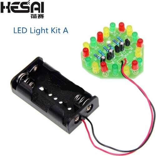 Heart-shaped LED Light Kit LED Heart-shaped Flash Electronic Parts DIY
