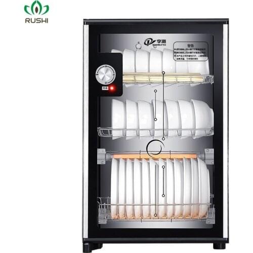 Desktop 50L 60L Kitchen Disinfecting Cabinets Tea Cup Plates Dishes Tableware Disinfection Cabinet Desktop Home Commercial Use