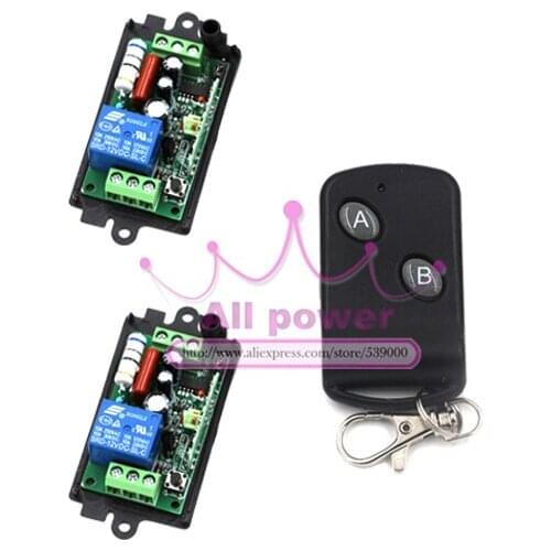 2015 New 220V 1CH 10A Wireless Remote Control Switch System Receiver and Transmitter Applicance Garage Door