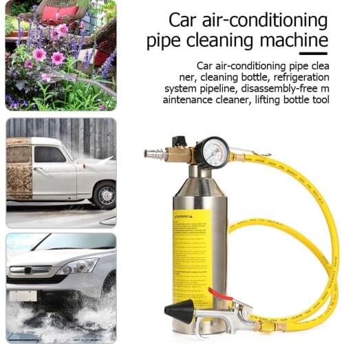 Car air-conditioning pipe cleaner cleaning bottle refrigeration system pipeline disassembly-free maintenance cleaner