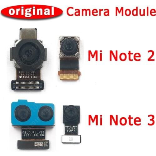 Original Front Rear Back Camera For Xiaomi Mi Note 2 3 Note2 Note3 Main Facing Camera Module Flex Cable Replacement Spare Parts