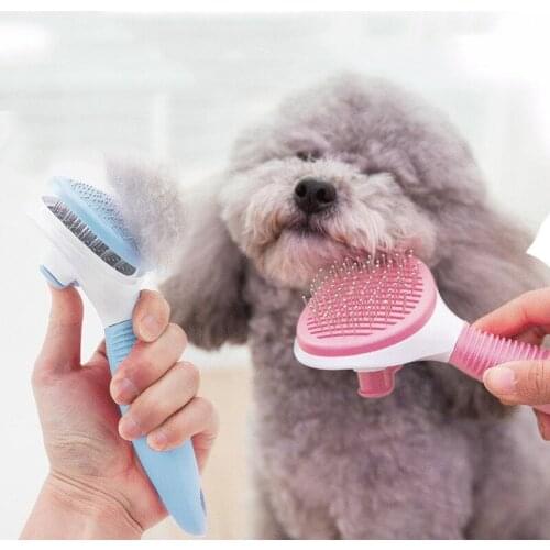 Pet Comb Self Cleaning Brush Pet Hair Removal Brush Pet Combs Originality Cat Combs Dog Hair Remover dog grooming tools