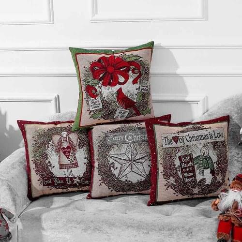 Santa Claus Christmas Pillowcase Merry Christmas Decor For Home Christmas Ornament Xmas Gifts Navidad 2021 Happy New Year 2022