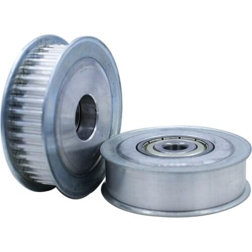 HTD5M 36T Idler Pulley 16/21mm Belt Width Bearing Idler Gear Pulley With/Without Teeth 8/10/12/15mm Bore Idler Pulley