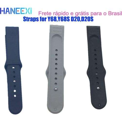 Silicone wrist Strap for Y68 D20 Smart watch men women relógio smartwatch Y68S D20S smart band replacement watch belt straps