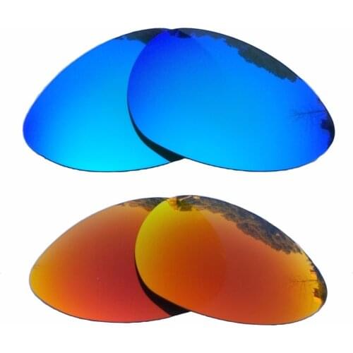 Ice Blue Mirrored & Orange Red Mirrored Polarized Replacement Lenses for Crosshair S Frame 100% UVA & UVB
