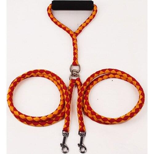 Dog Collar Durable No-Tangle Double Dog Lead Leash Coupler for 2 Dogs Personalized Collars