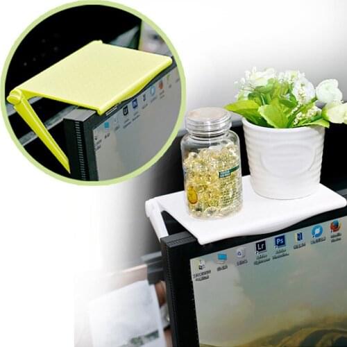 TV Screen Top Storage Rack Computer Monitor Riser Desktop Stand ABS Storage Shelf Multifunctional Holder Office Organizers