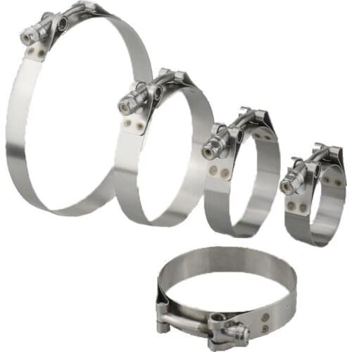 T Bolt Clamp 1.5''2.25"2.5'' 3.25'' T Hose Pipe Clamp T-Bolt Turbo Silcone Hose Clamp Stainless Steel T Clamps Clip