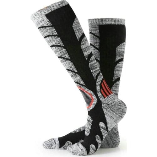 Outdoor Sports Compression Stockings Long Tube for Men Women Cycling Snowboarding Hiking Ski Winter Thick Cotton Thermal Socks