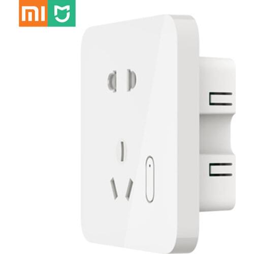 In Stock Xiaomi Mijia Power Strip Basic Version 6 Sockets with 3 5V 2.1A Fast Charging USB Ports White Mi Socket Solid Color