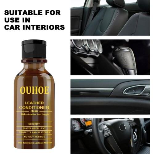 Car Leather Recovery Beeswax Waterproof Refurbishment Leather Sofa Cream Car Interior Home Leather Repair Gel Tasteless Cleaner