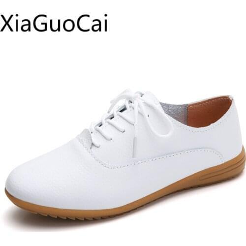 Soft Leather Flat Womens Casual Shoes Hollow White Non-slip Ladies Flat Casual Shoes Cloth Brooke British Wind Womens Flats