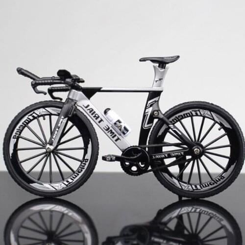 1:10 Diecast Mountain Metal Bicycle Bike Model Toys Curved Racing Cycle Cross Timing Bike Replica Collection f Childrens Gift