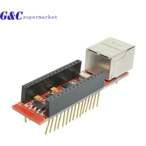 1 pcs compatible with ENC28J60 Ethernet shield V1.0 Nano 3.0 RJ45 Web server module diy electronics