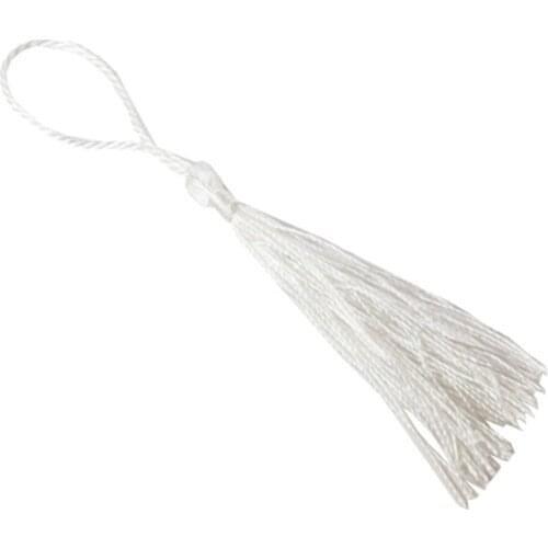 100 pcs White Tassel Wedding Favors Baby Shower Favors Decoration Rope Tassel Ornament Material хна для мехенди henna bride veil welon