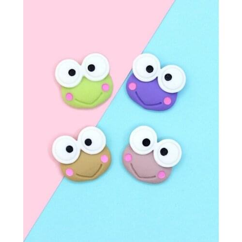 20pcs resin flatback cute frog phone shell kawaii animal cabochon parts for scrapbooking embellishments girl craft decoration