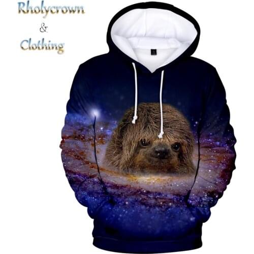 2020 Hooded Sweatshirt Men and Women Sloth 3D Kids Hoodies Comfortable Harajuku Fashion Kids 3D Sloth Boys and Girls Pullovers
