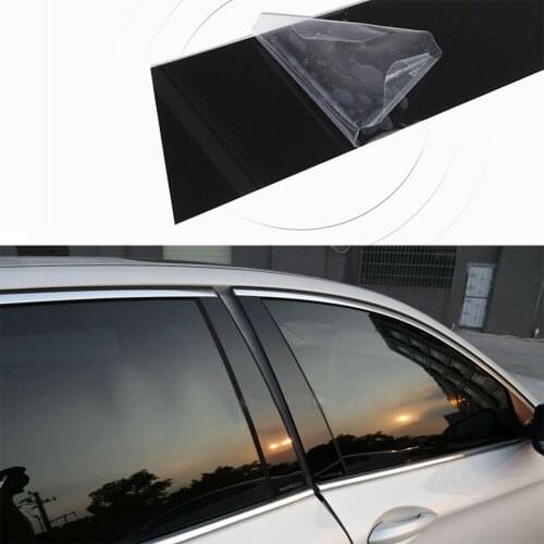 6Pcs ABS Car Casement B-Pillars Sticker Trim Auto Accessories For BMW 3 Series E90 2005-2012