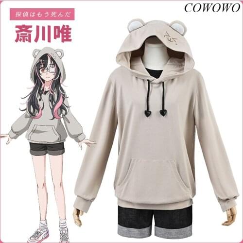 Anime! La Detective Esta Muerta Saikawa Yui Hoodie Suit Lovely Uniform Cosplay Costume Party Role Play Outfit Dailydress Women