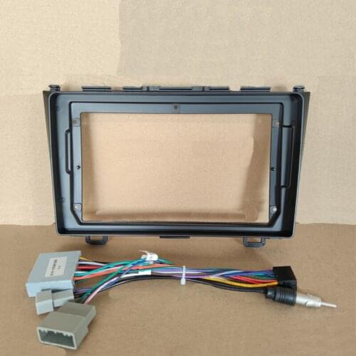 Car Fascia Navigation Frame Dash Frame Kit For 9" Android Multimedia Player For Cr-v 2007 2008 2009 2010 2011