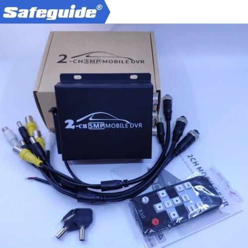 2019 NEW hot sale 2ch Car Mobile DVR Kits with 1080P AHD Cameras and Remote Control Mini Vehicle DVR