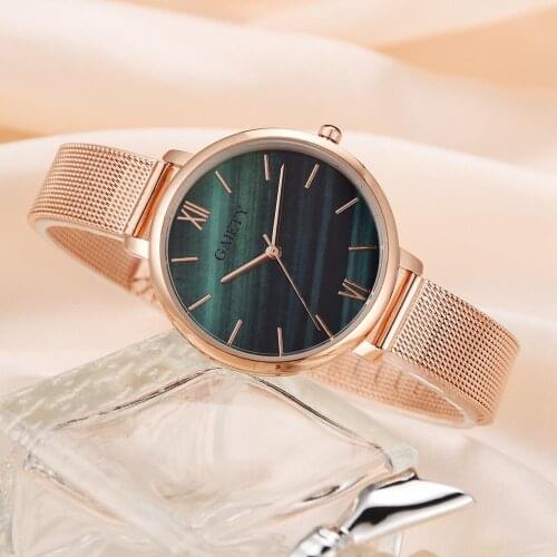Luxury Watch For Women Fashion Metal Alloy Mesh Belt Watchband Ladies Watches Quartz Clock Rose Gold Wristwatch Gift Reloj Mujer