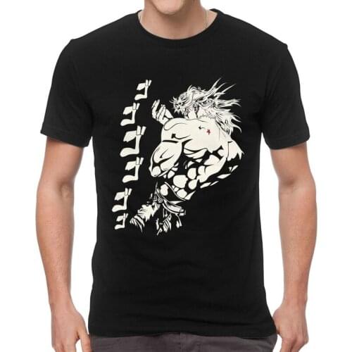 Dio Brando Jojos Bizarre Adventure T Shirt Men Cotton Print T-shirt Tshirt Short Sleeve Joestar Kujo Blood Otaku Crusaders Tee