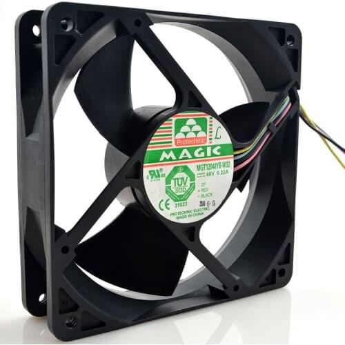 FOR Yongli magic mgt12048yb-w3248v0.22a12032120cm 4-wire cooling fan