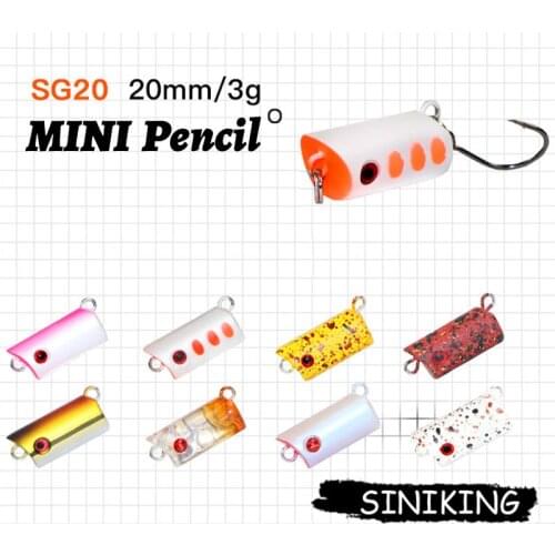HISTOLURE MINI Sinking Pencil Trout Fishing Lure SG20 20mm 3g Single Hook Jerkbait Crankbait Hard Baits