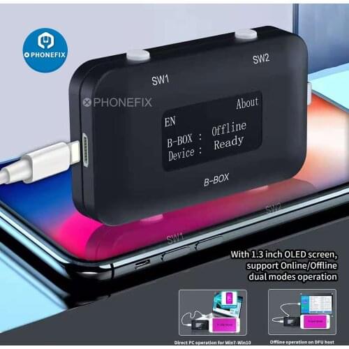 JC B-BOX C3 DFU One Key to Purple for IOS A7-A11 for iPad 2 3 Unlock WIFI Modify NAND Syscfg Data Same as Window DCSD Cable