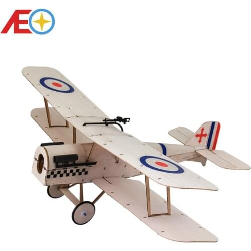 K4 Dancing Wings Hobby Ultra-micro Balsawood Airplane SE5A 378mm Wingspan Micro RC Balsa Wood Laser Cut Building Kit Brushless