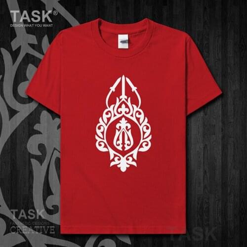 Kazakhstan KAM Kazakh short-sleeved T-shirt male KAZAKH totem Special ethnic half-sleeved Kazakhstan clothes summer Fashion 06